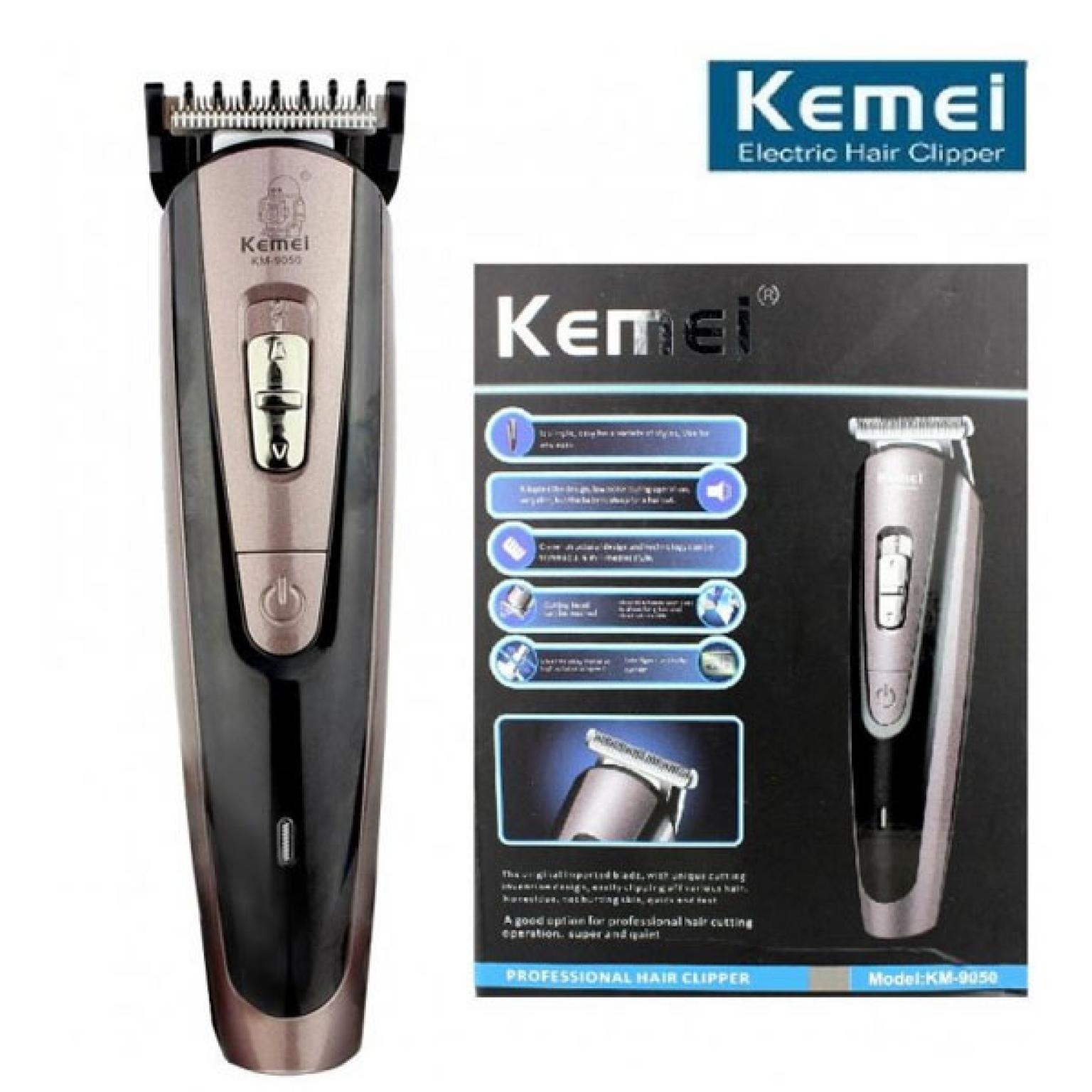 Kemei KM-9050 Professional Cordless Hair Beard Shaver Trimmer Clipper for Men