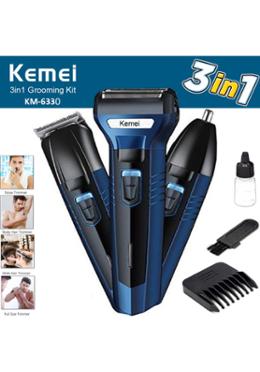 Kemei Km 6330 3 In 1 Hair Clipper Grooming Kit Trimmer